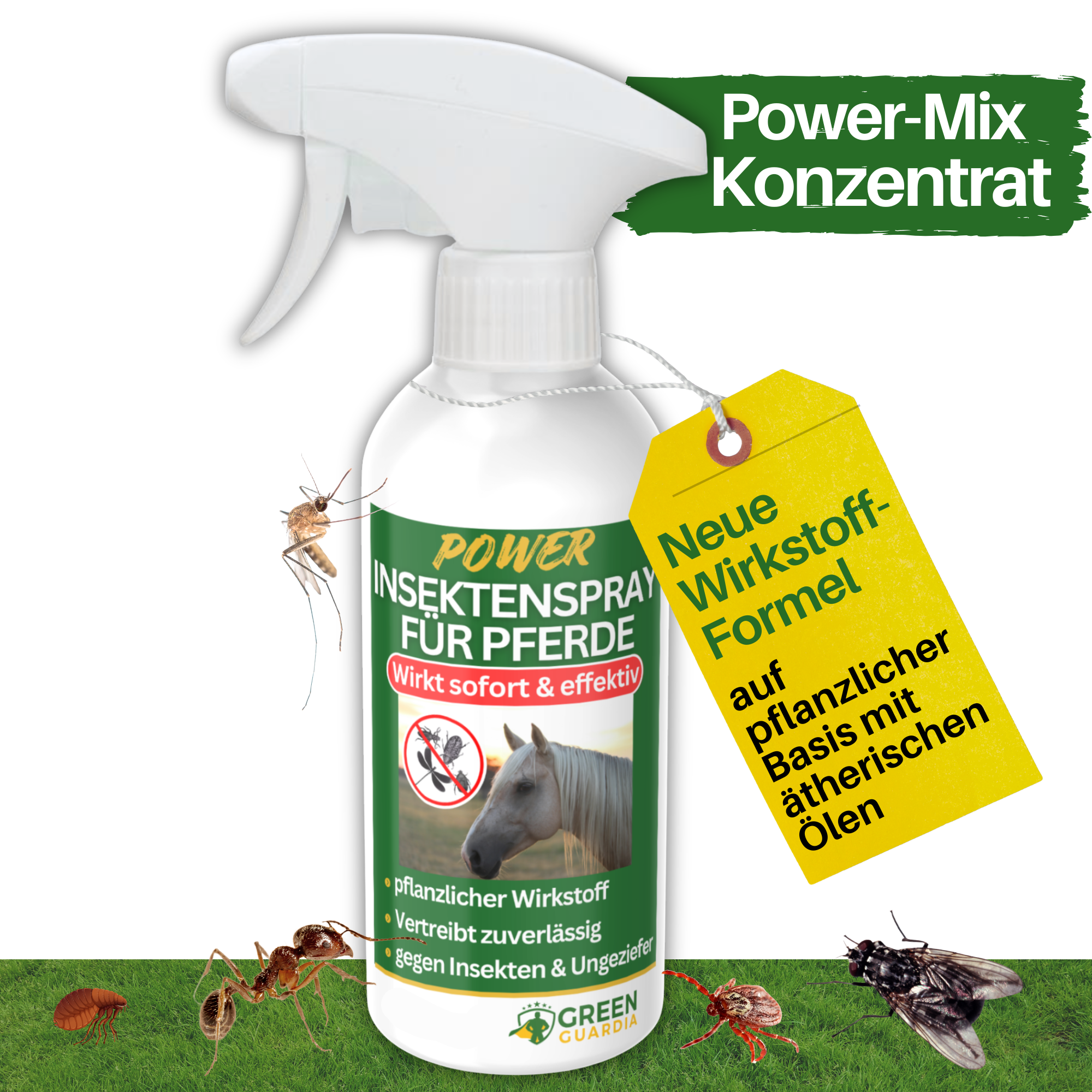 Spray concentrato repellente per insetti per cavalli