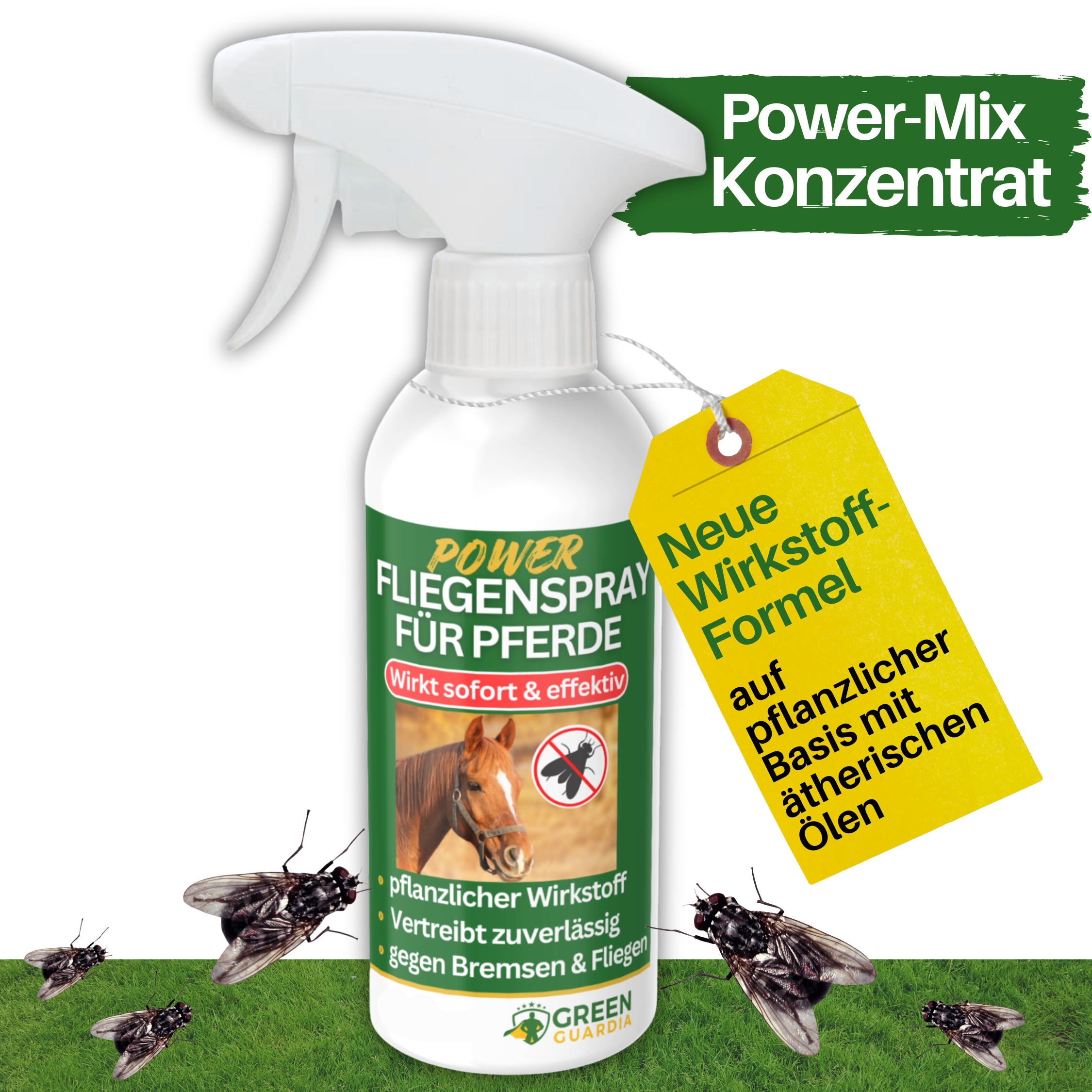 Spray repellente concentrato per mosche e tafani per cavalli