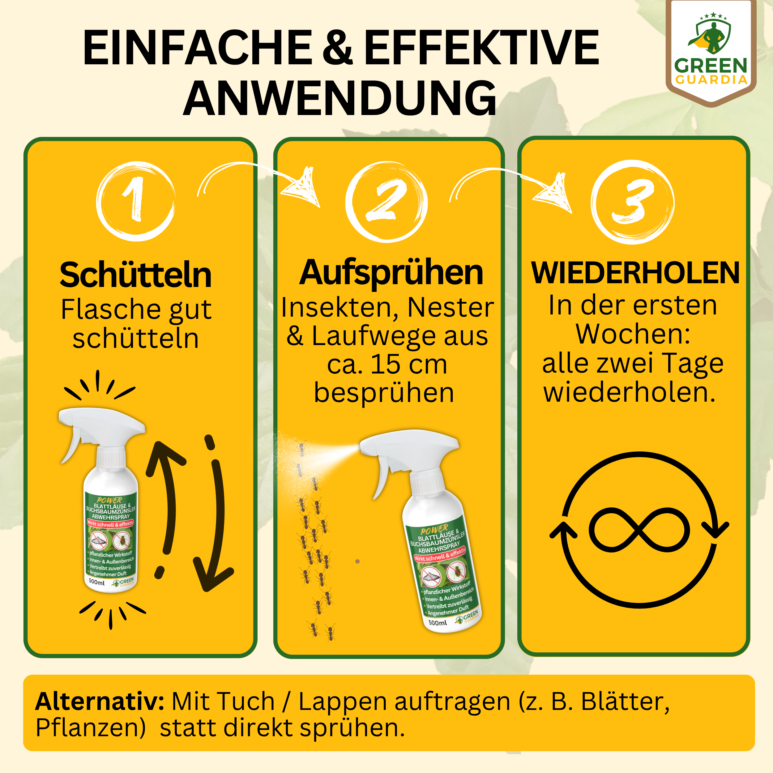 Spray concentrato repellente per afidi