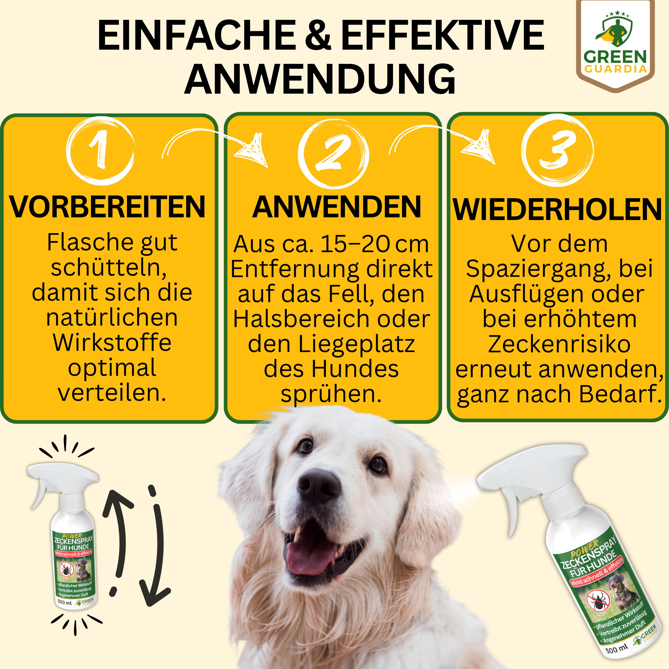Spray concentrato antizecche per cani