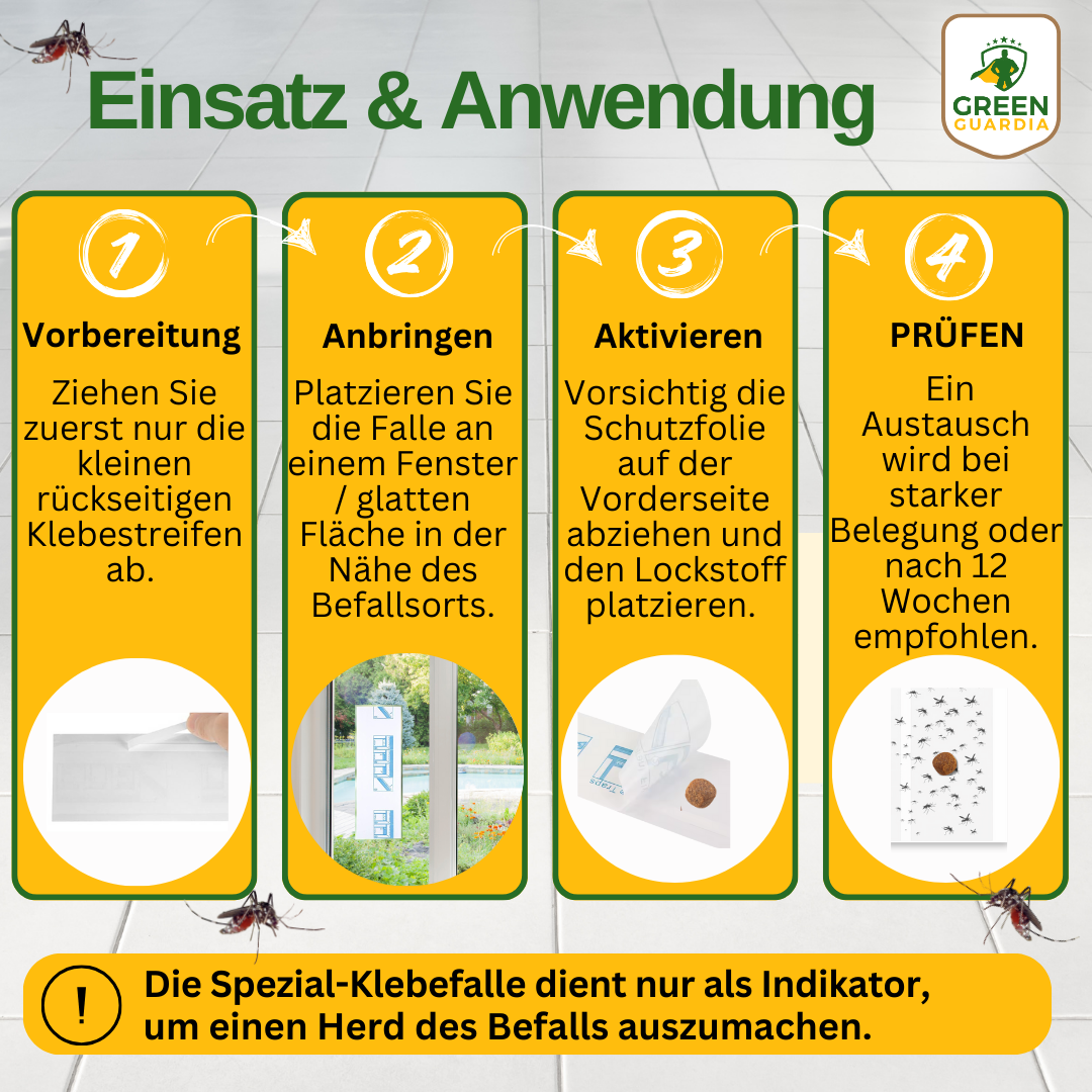 Piège à moustiques pour fenêtre avec attractif spécial