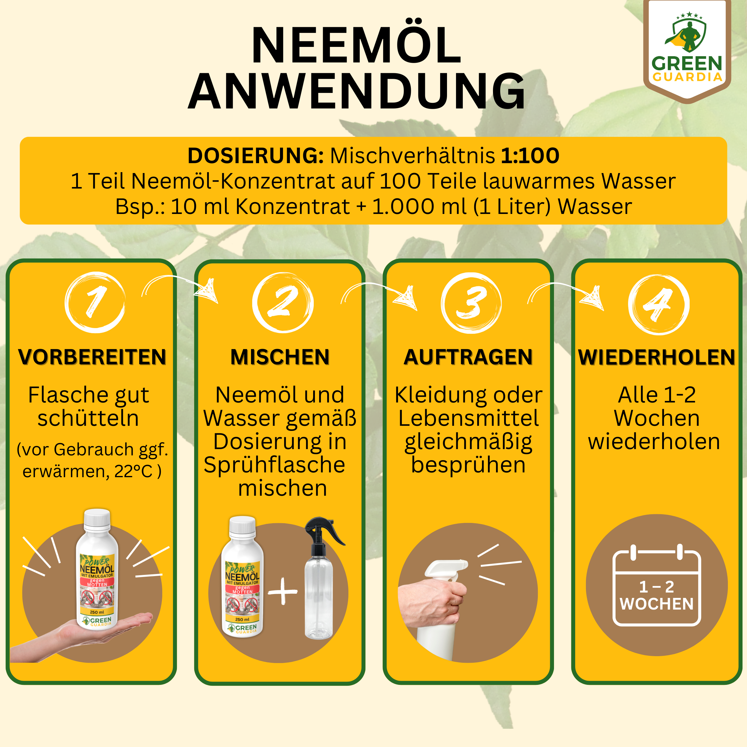 Olio di Neem potente contro tarme del cibo e dei vestiti