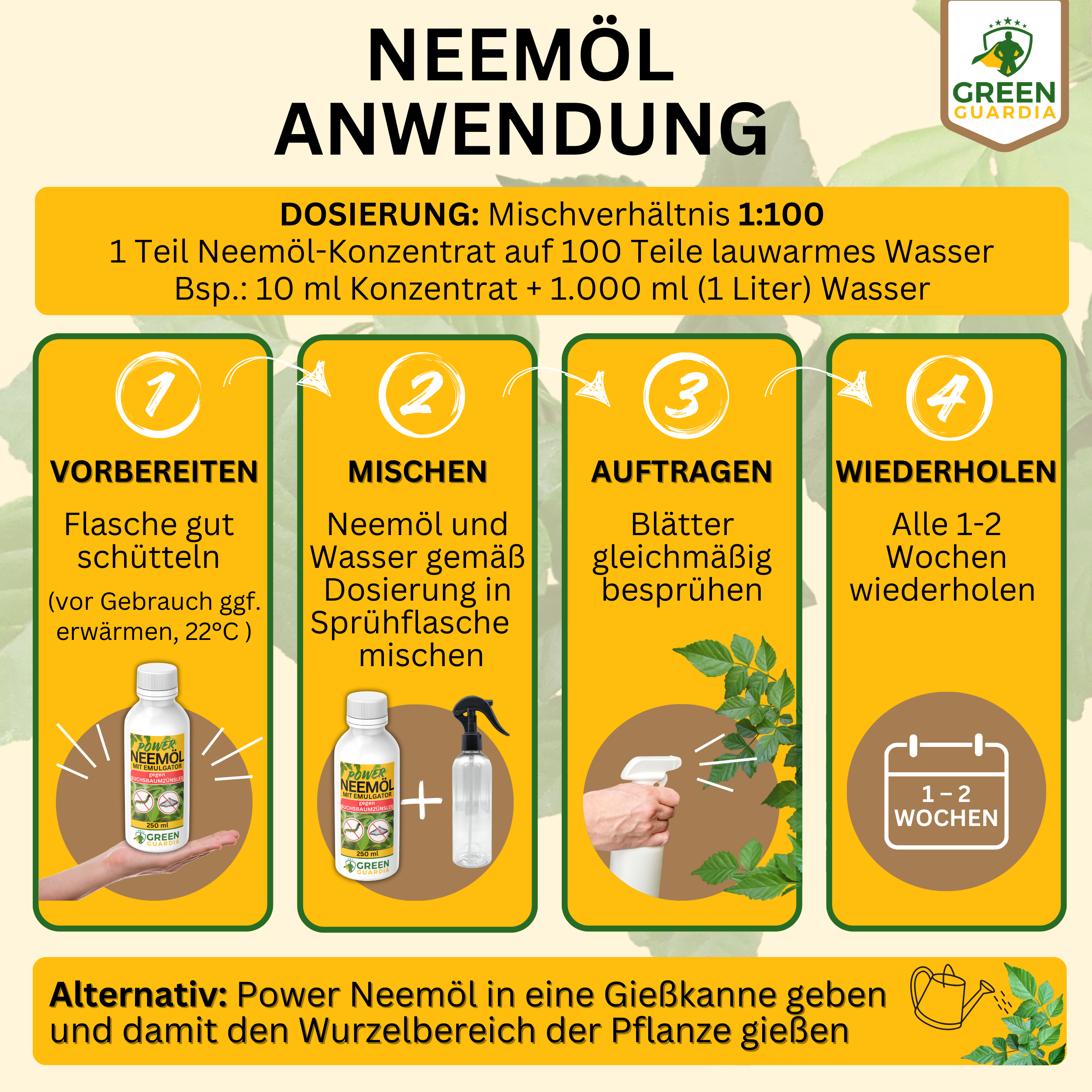 Olio di Neem potente contro la tignola del bosso