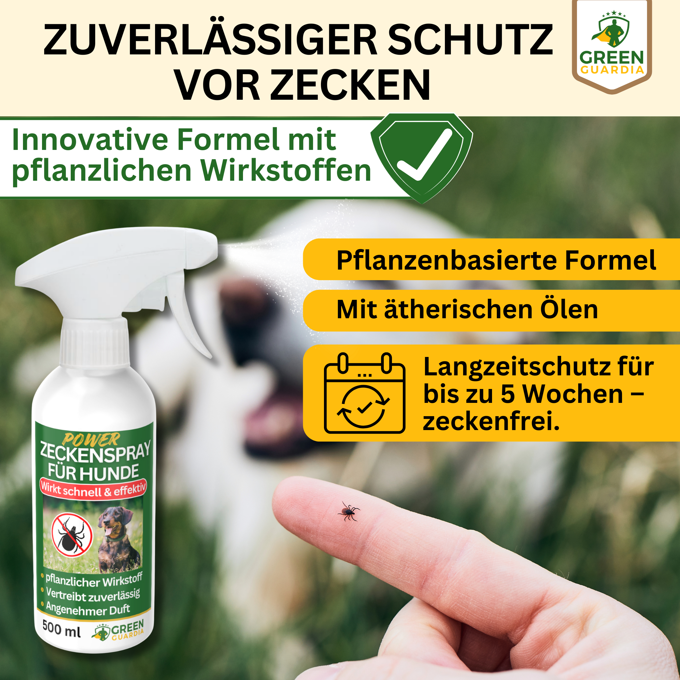 Spray concentrato antizecche per cani