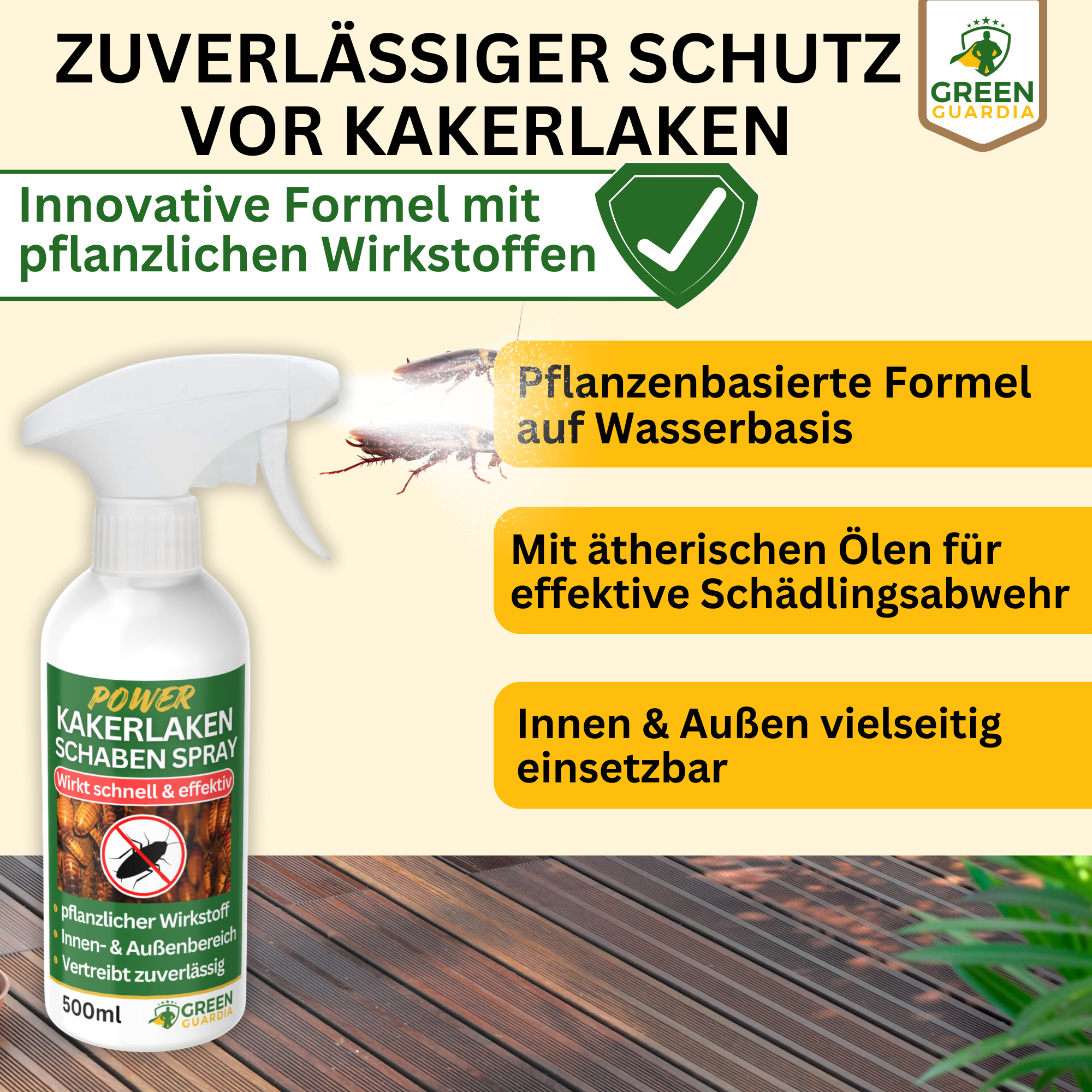 Spray répulsif puissant contre les cafards