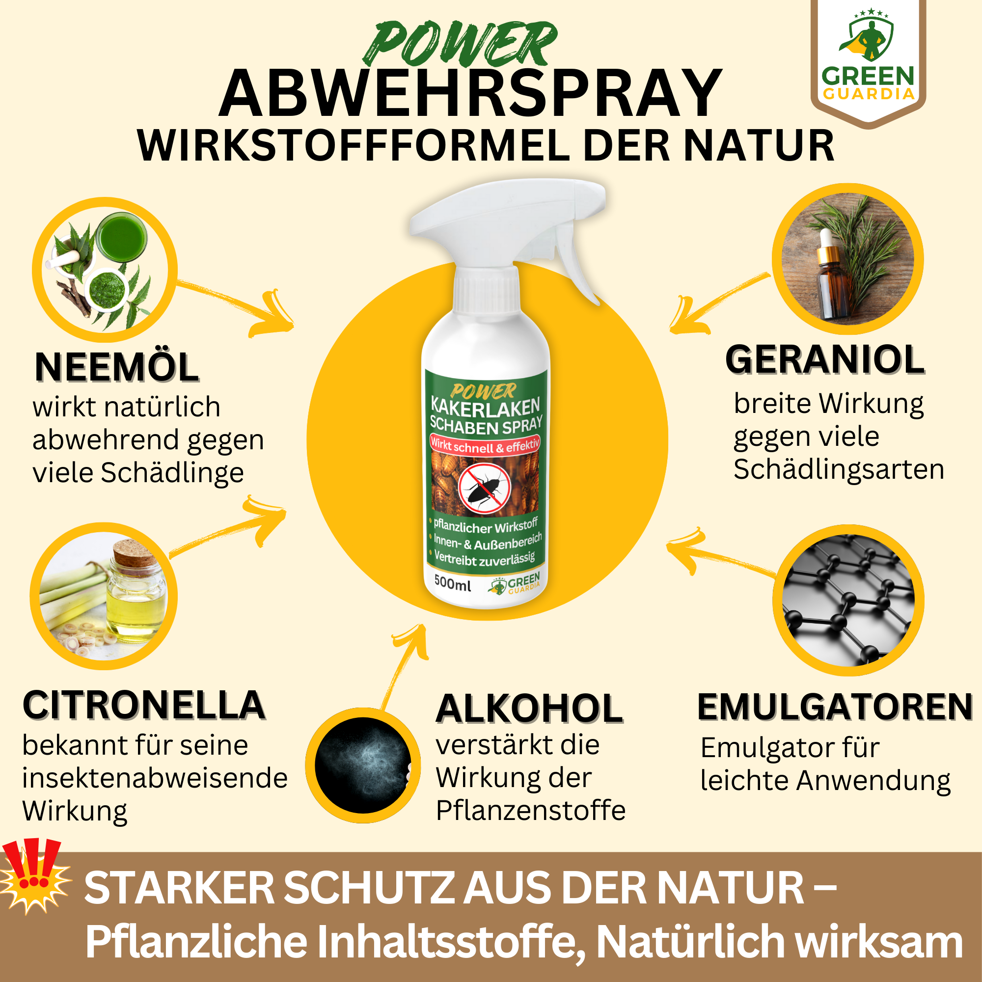 Spray répulsif puissant contre les cafards