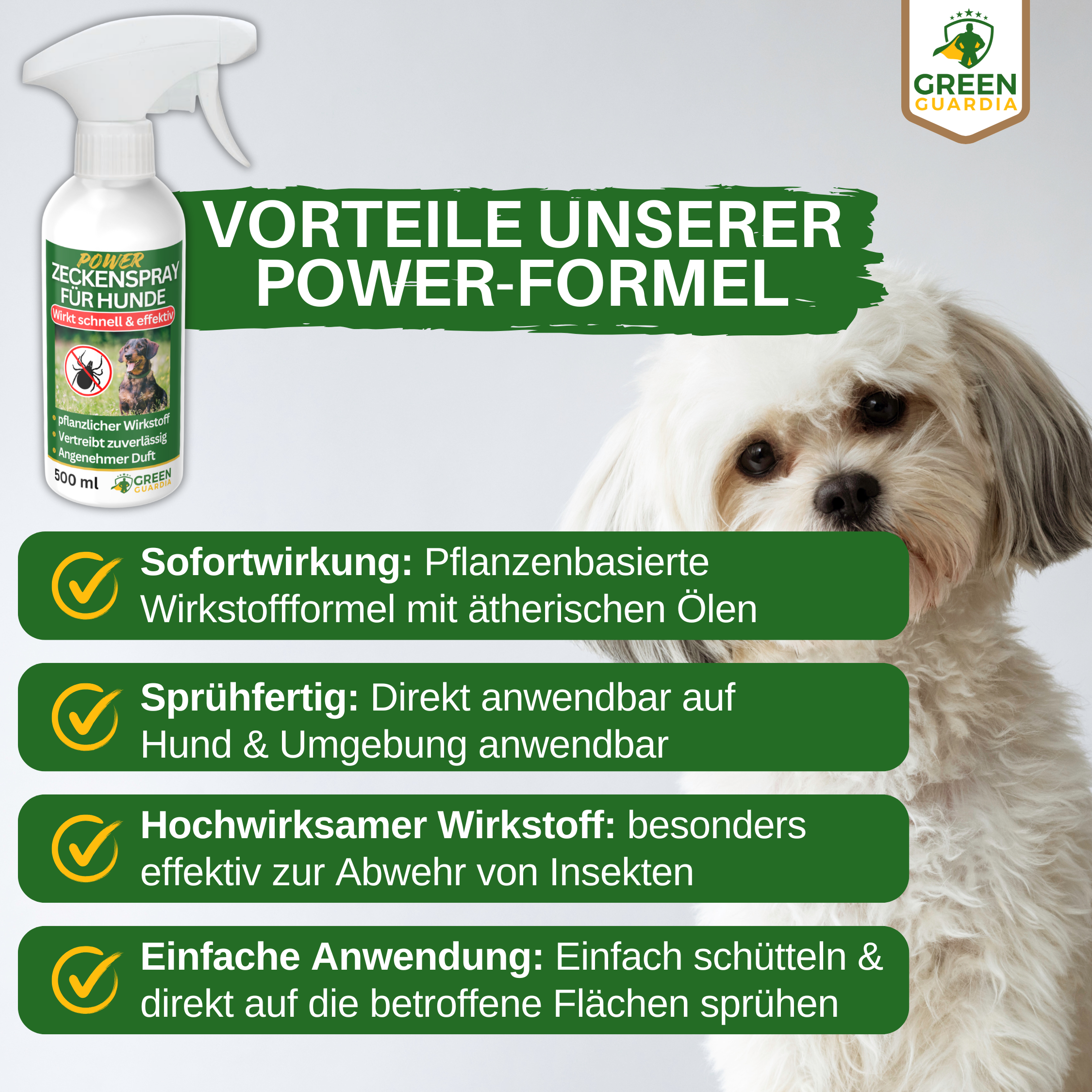 Spray concentrato antizecche per cani