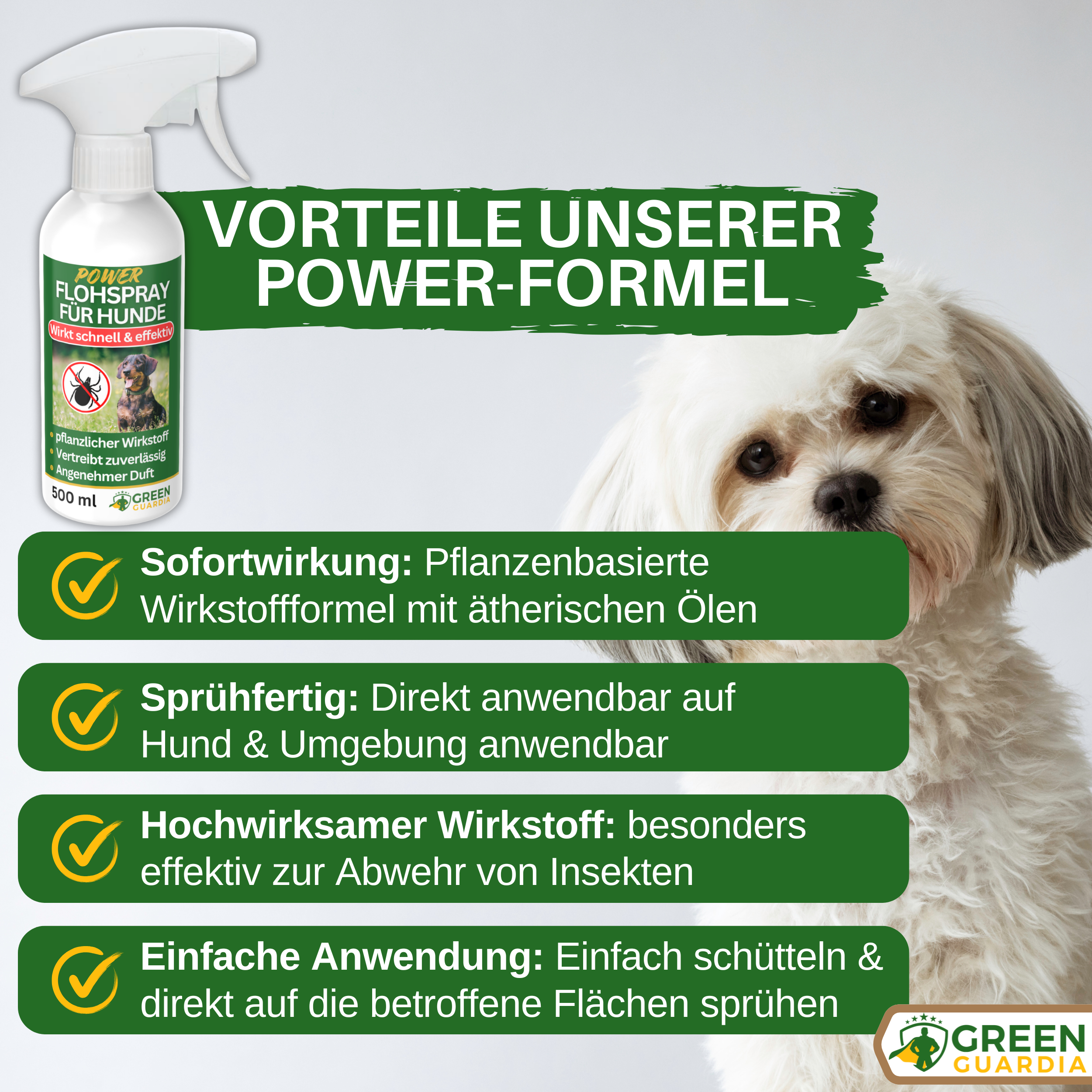 Spray anti-puces concentré pour chiens