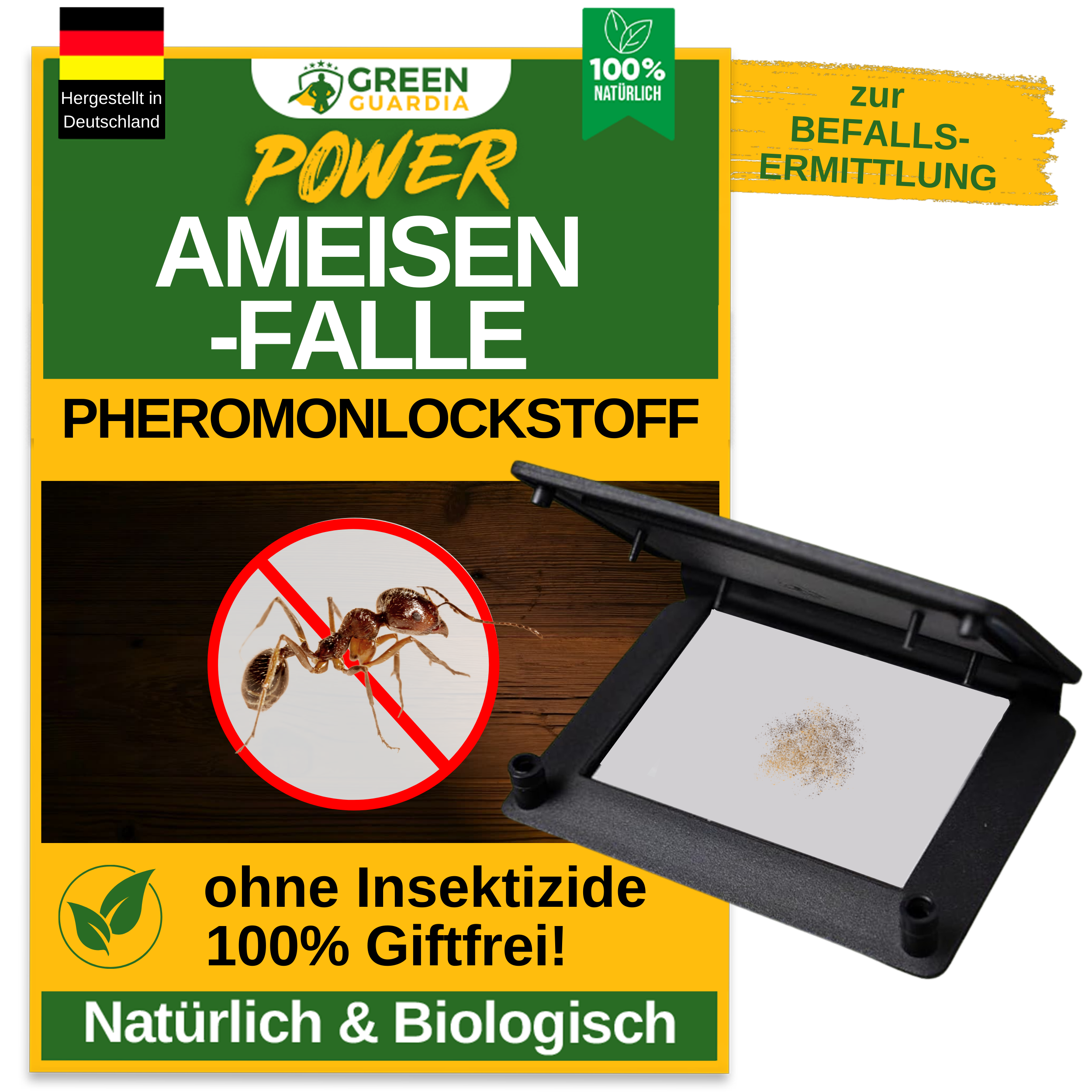 Piège à fourmis avec attractif à base de phéromones