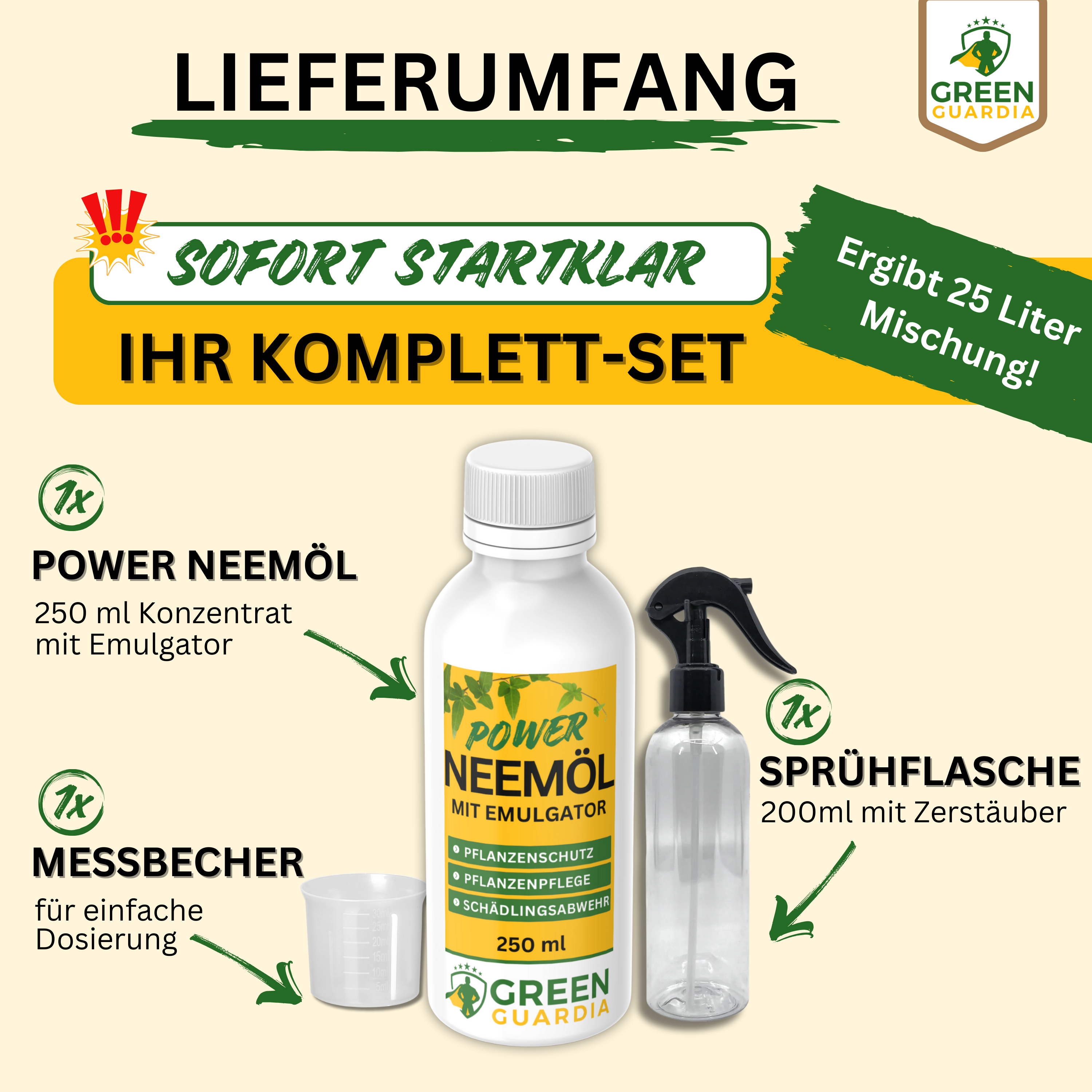 Olio di Neem potente con emulsionante per piante da appartamento e da giardino