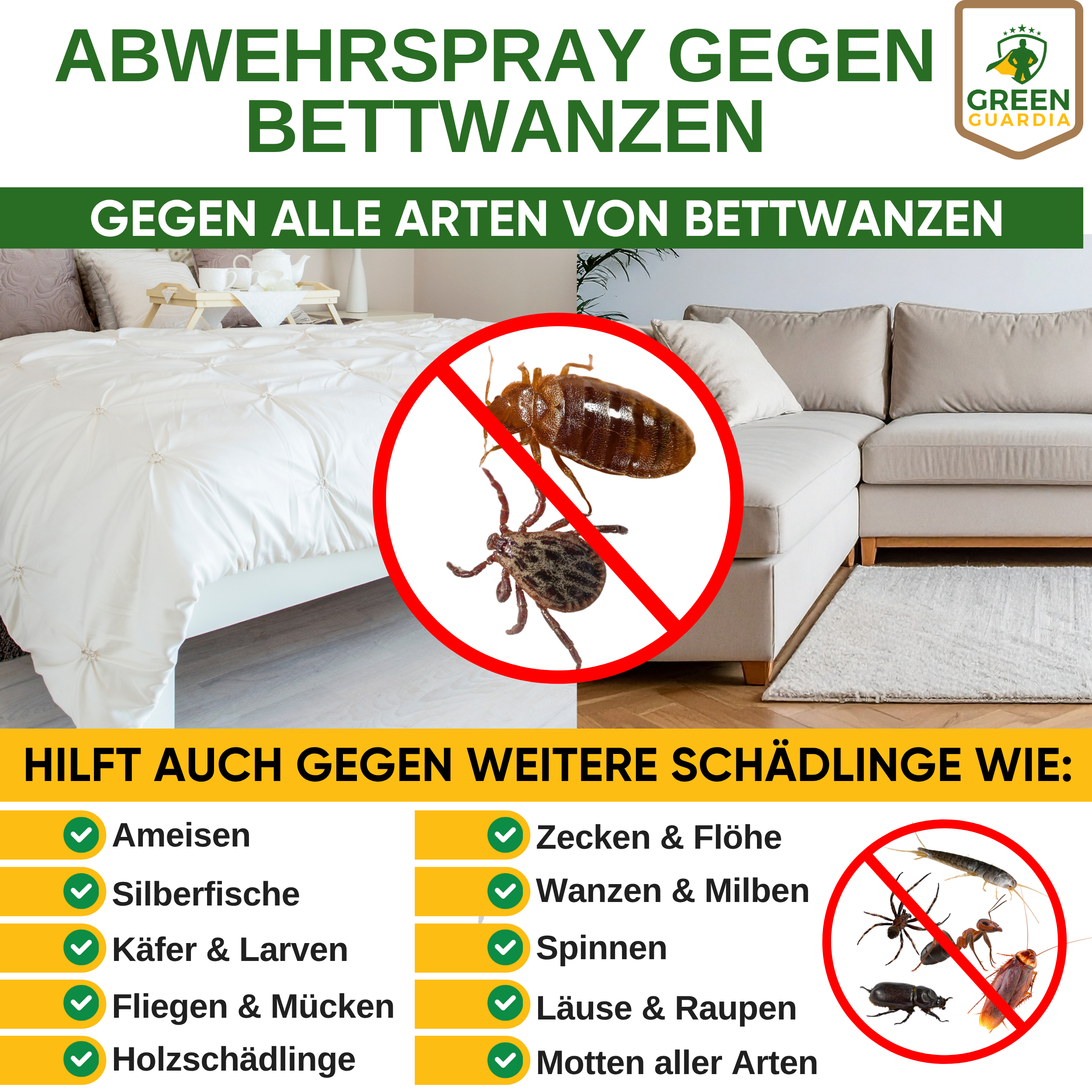 Bed bug repellent spray power concentrate 