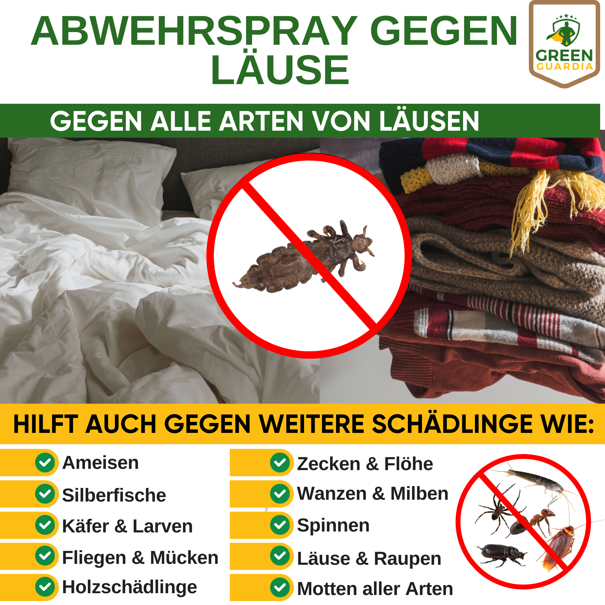 Spray repellente per pidocchi concentrato potente