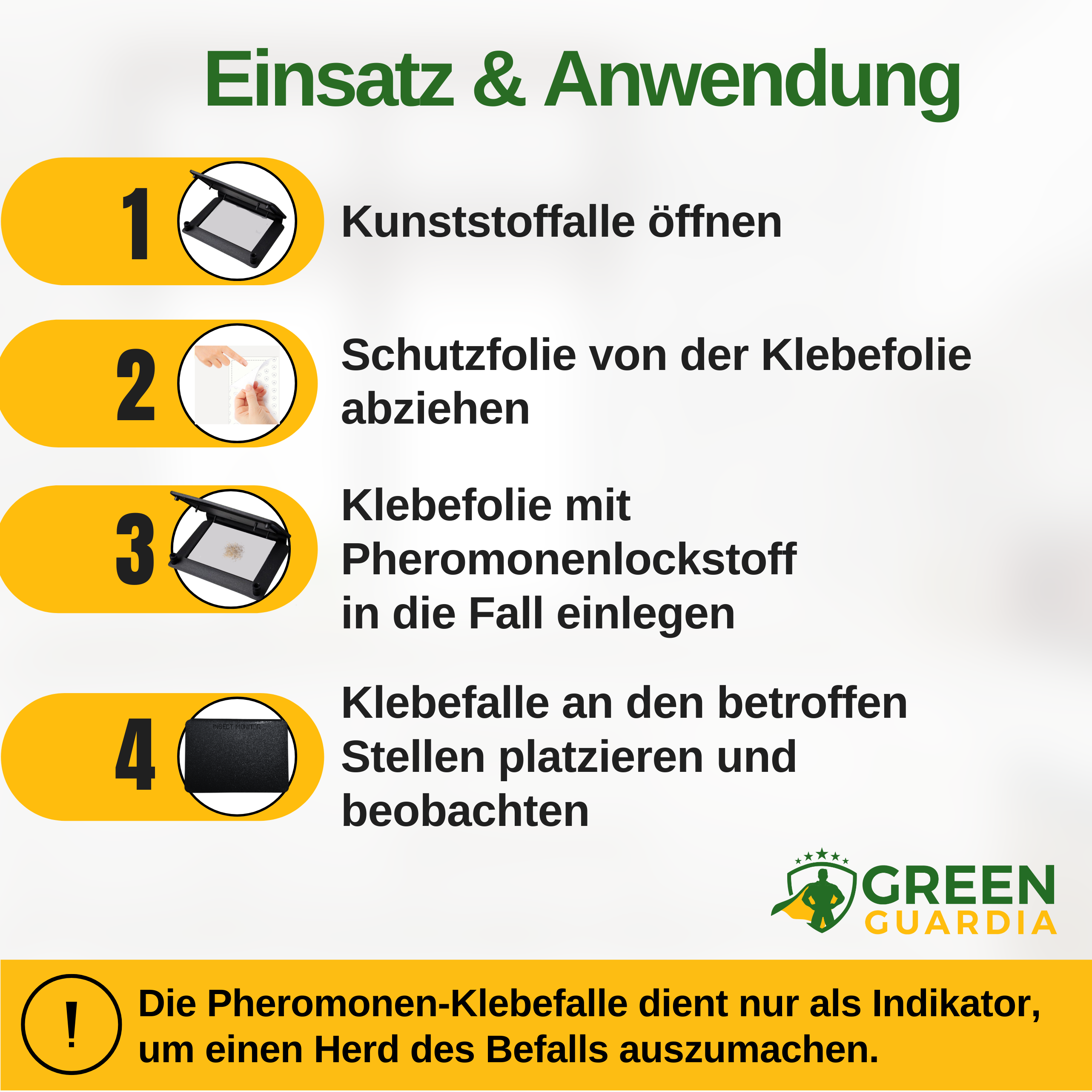 Bettwanzen Falle mit Pheromon-Lockstoff