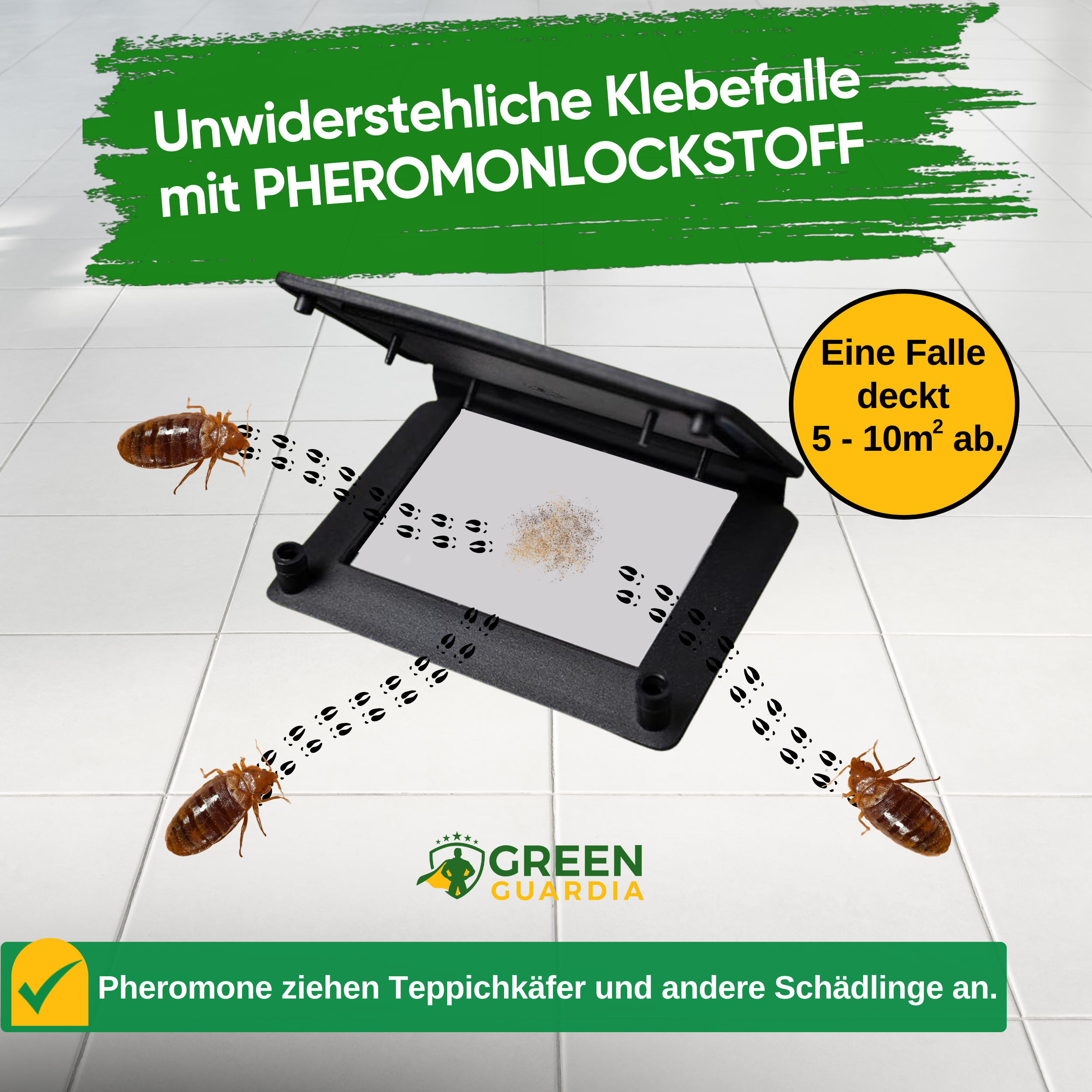 Bettwanzen Falle mit Pheromon-Lockstoff