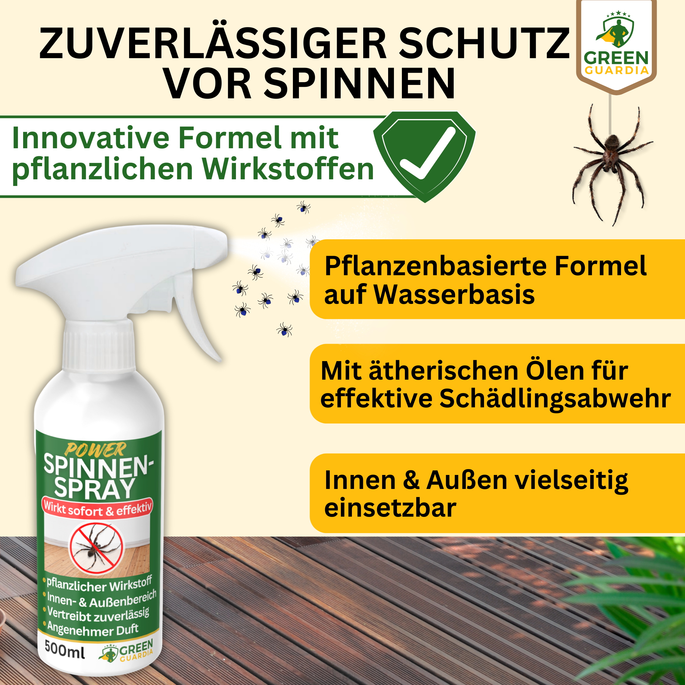 Spray repellente per ragni concentrato potente