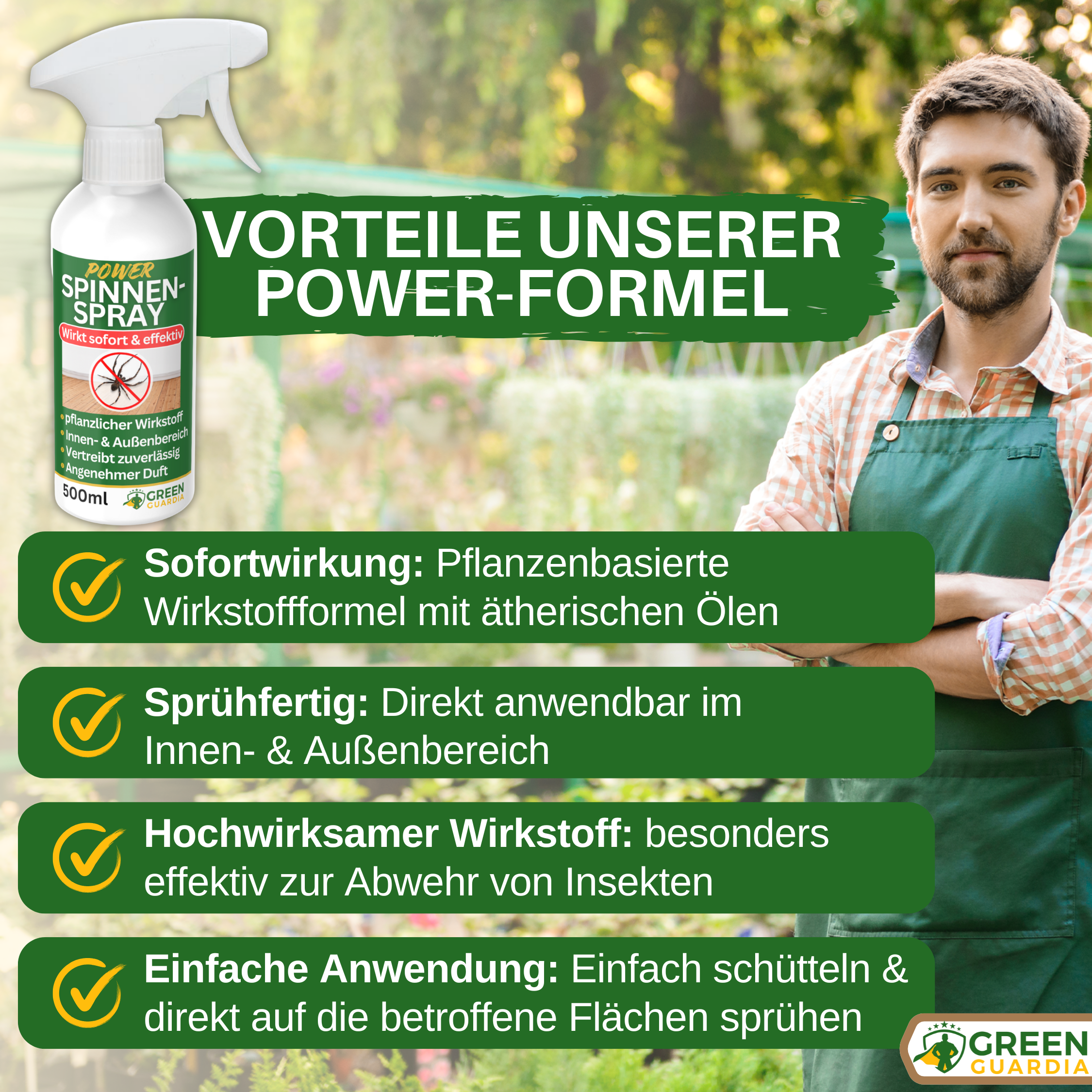 Spray repellente per ragni concentrato potente