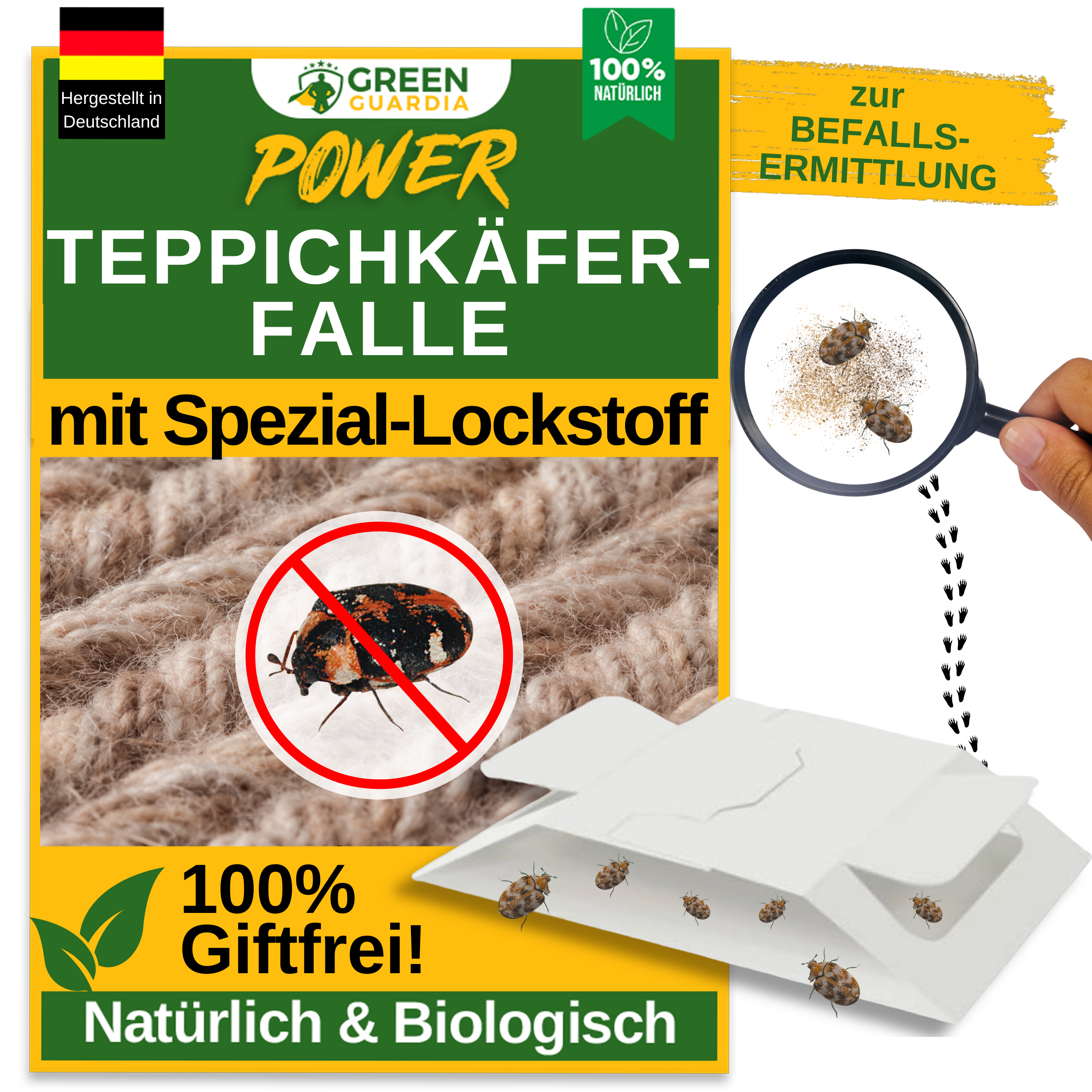 Trappola per scarabei dei tappeti con speciale attrattivo