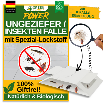 3x Ungeziefer / Insekten Falle mit Spezial-Lockstoff (Gratis)