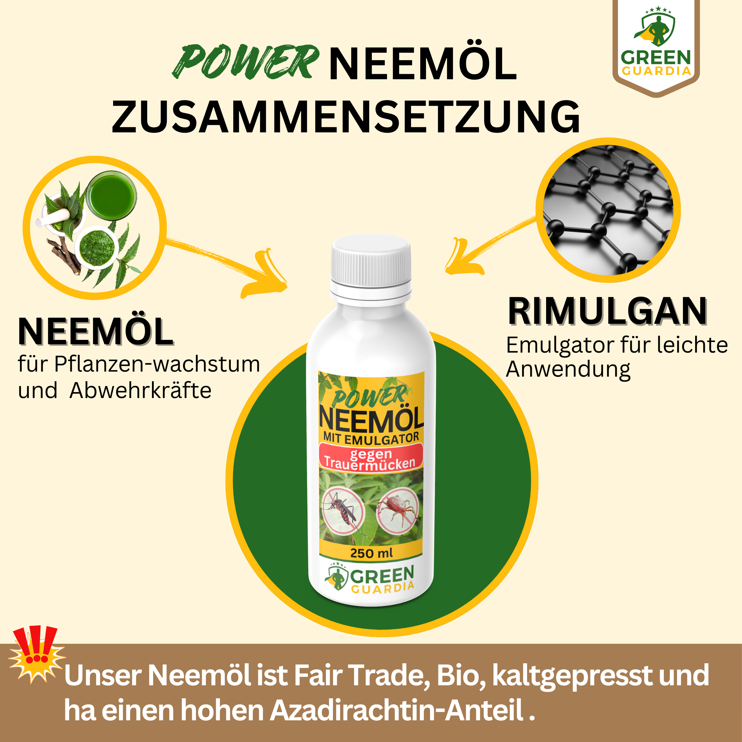 Olio di Neem potente contro i moscerini dei funghi