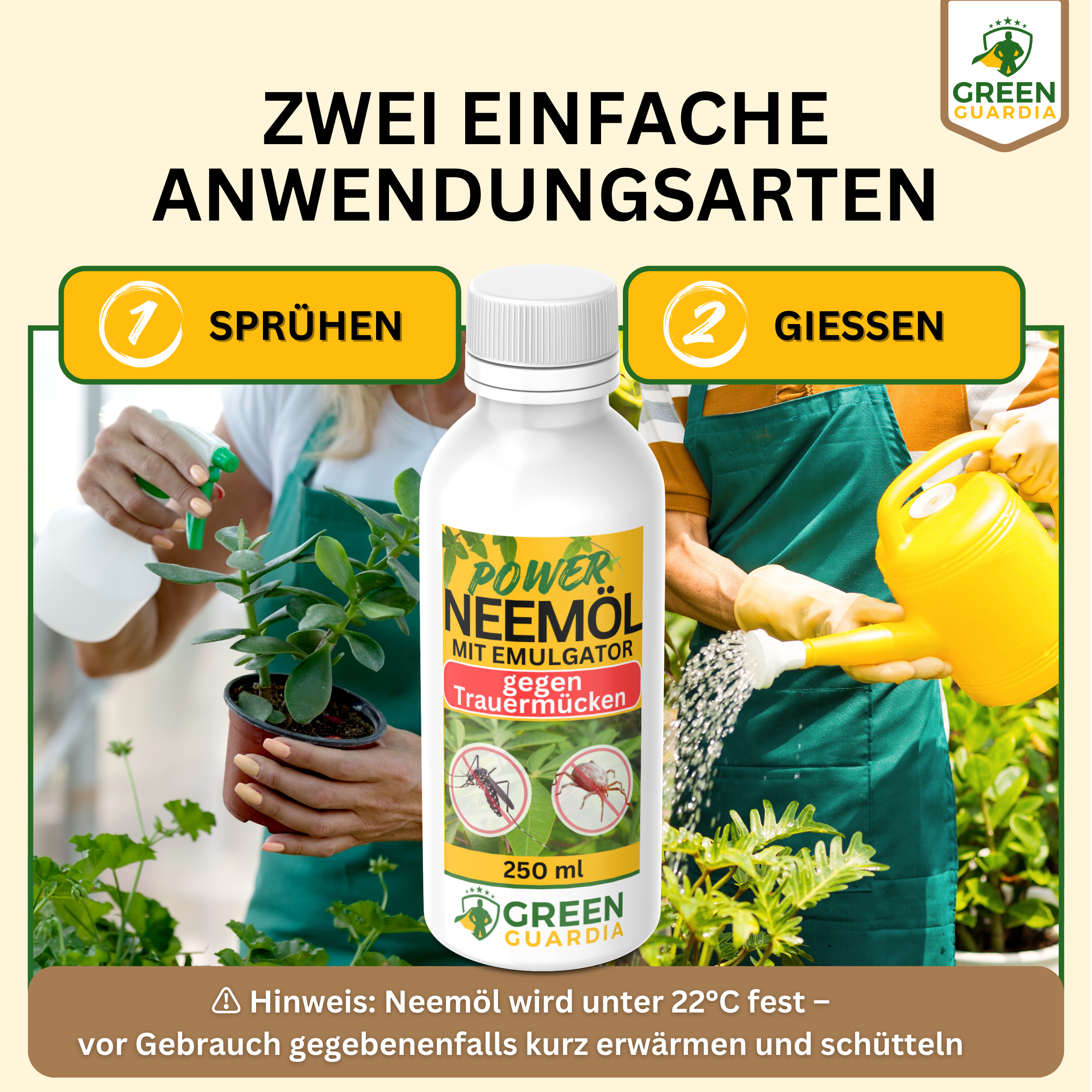 Olio di Neem potente contro i moscerini dei funghi