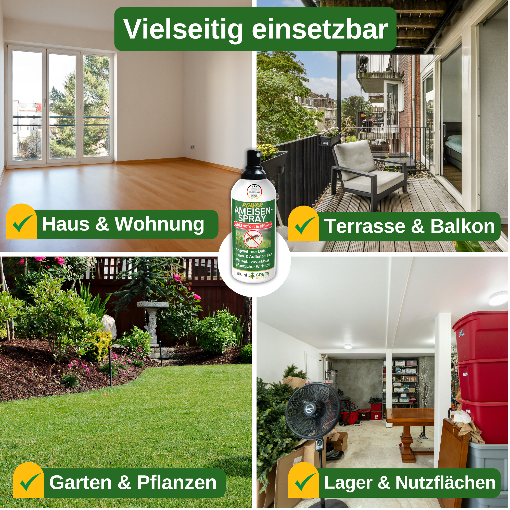 Ameisen Abwehrspray Power - Konzentrat - Green Guardia - Ihr Experte für Schädlinge und Pflanzen