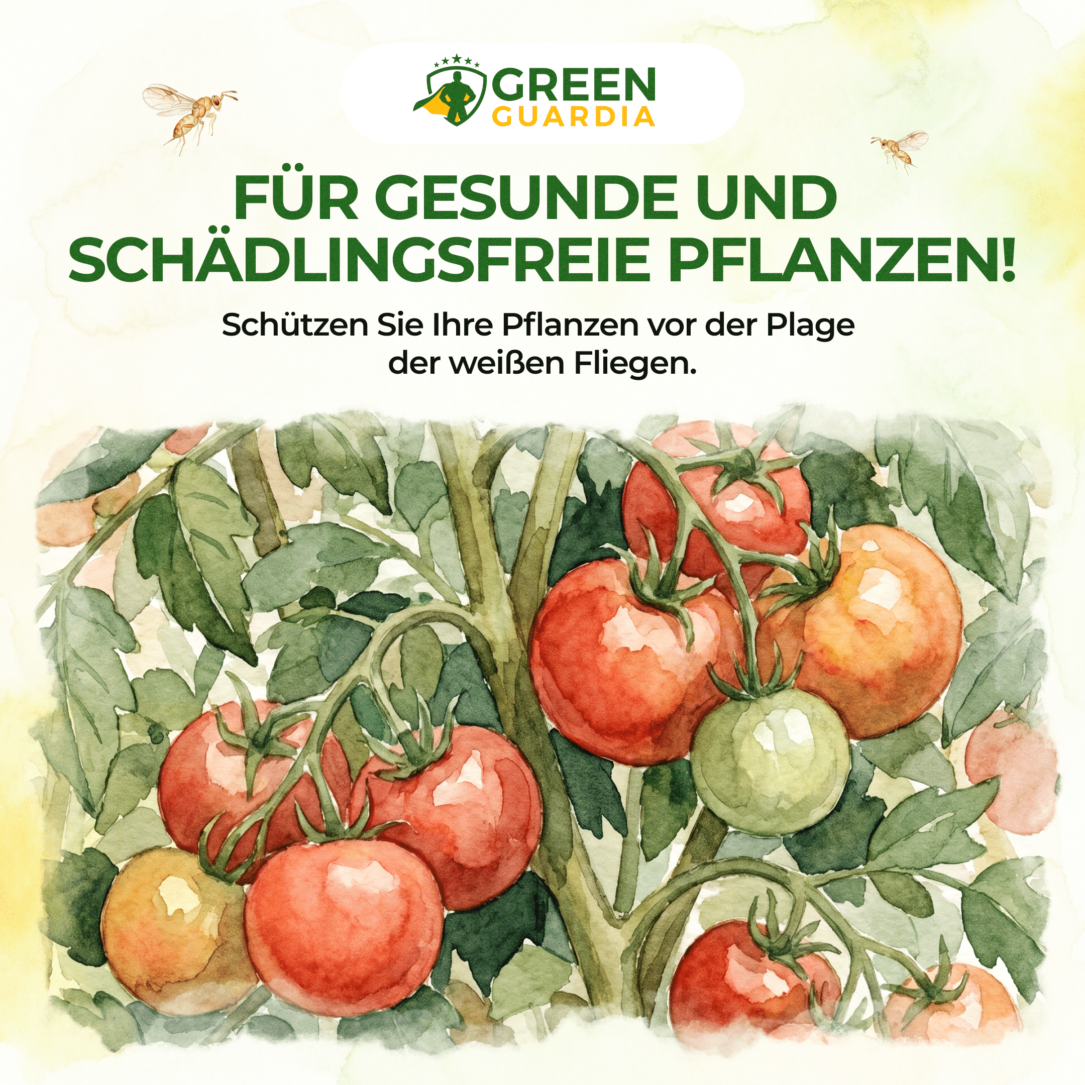 Encarsia - Schlupfwespen gegen Weiße Fliegen - Green Guardia - Ihr Experte für Schädlinge und Pflanzen