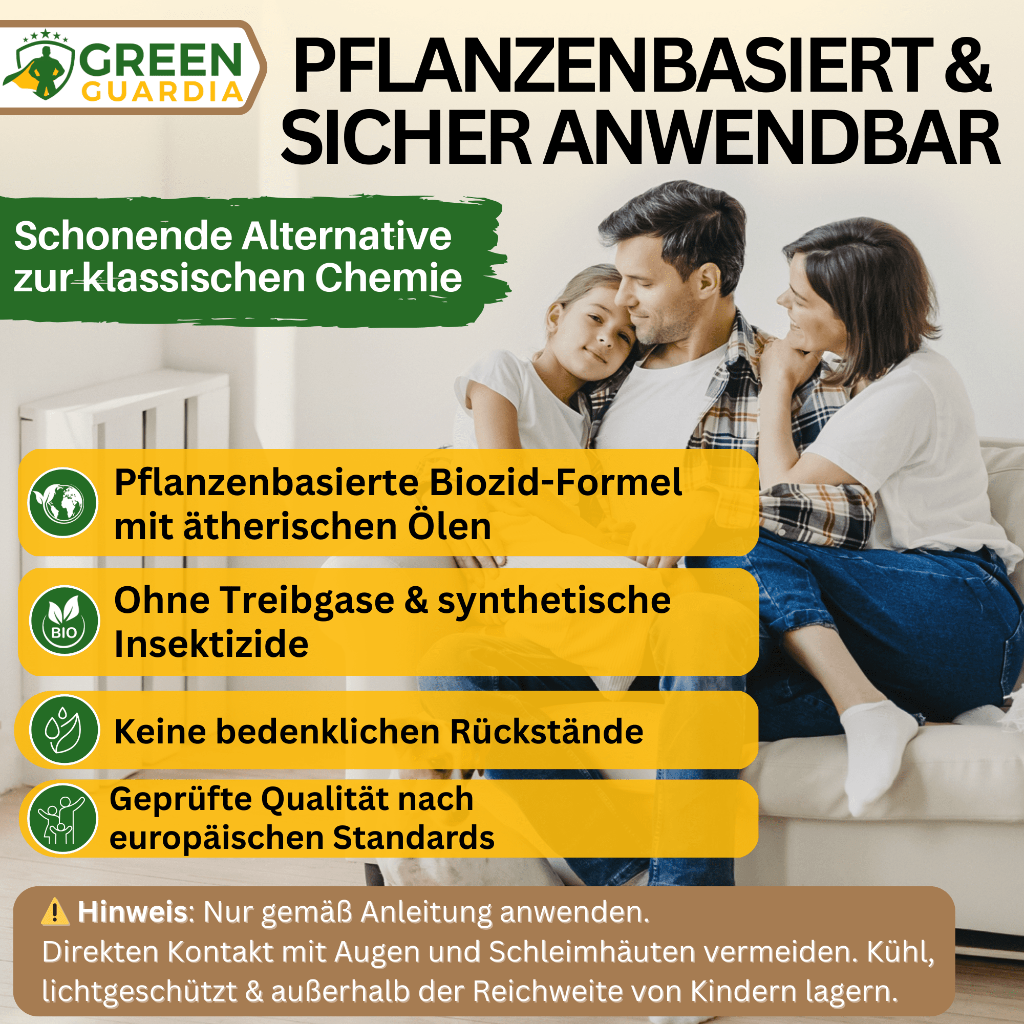 Kakerlaken / Schaben - Abwehrspray Power - Konzentrat - Green Guardia - Ihr Experte für Schädlinge und Pflanzen