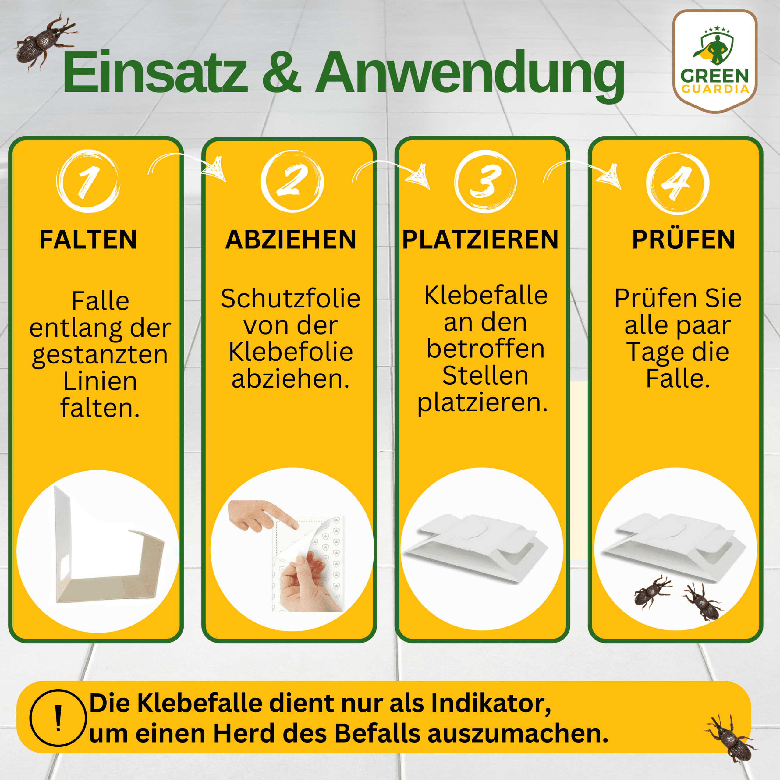 Kornkäfer Falle mit Spezial - Lockstoff - Green Guardia - Ihr Experte für Schädlinge und Pflanzen