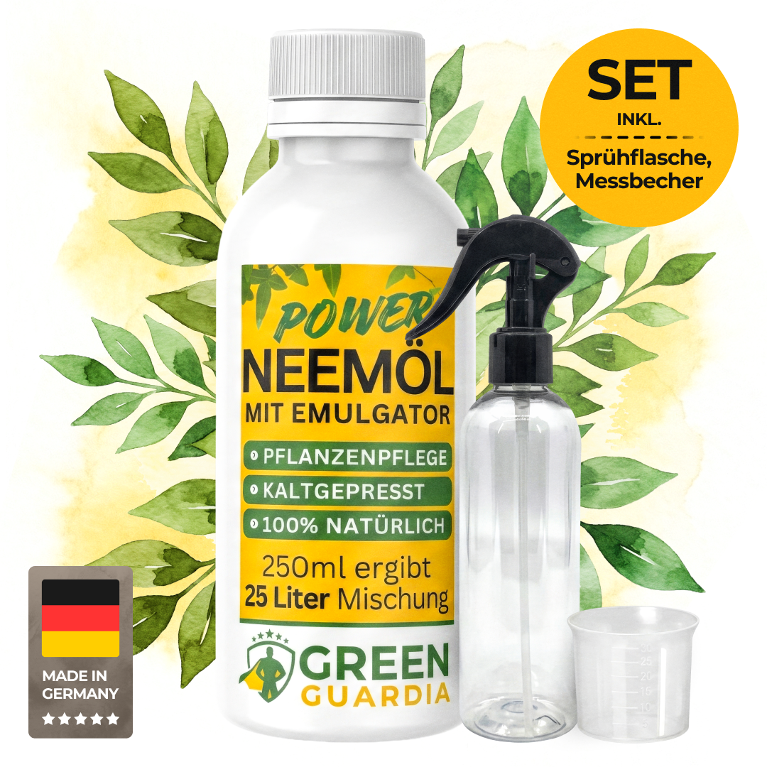 Huile de Neem puissante avec émulsifiant pour plantes d'intérieur et de jardin 