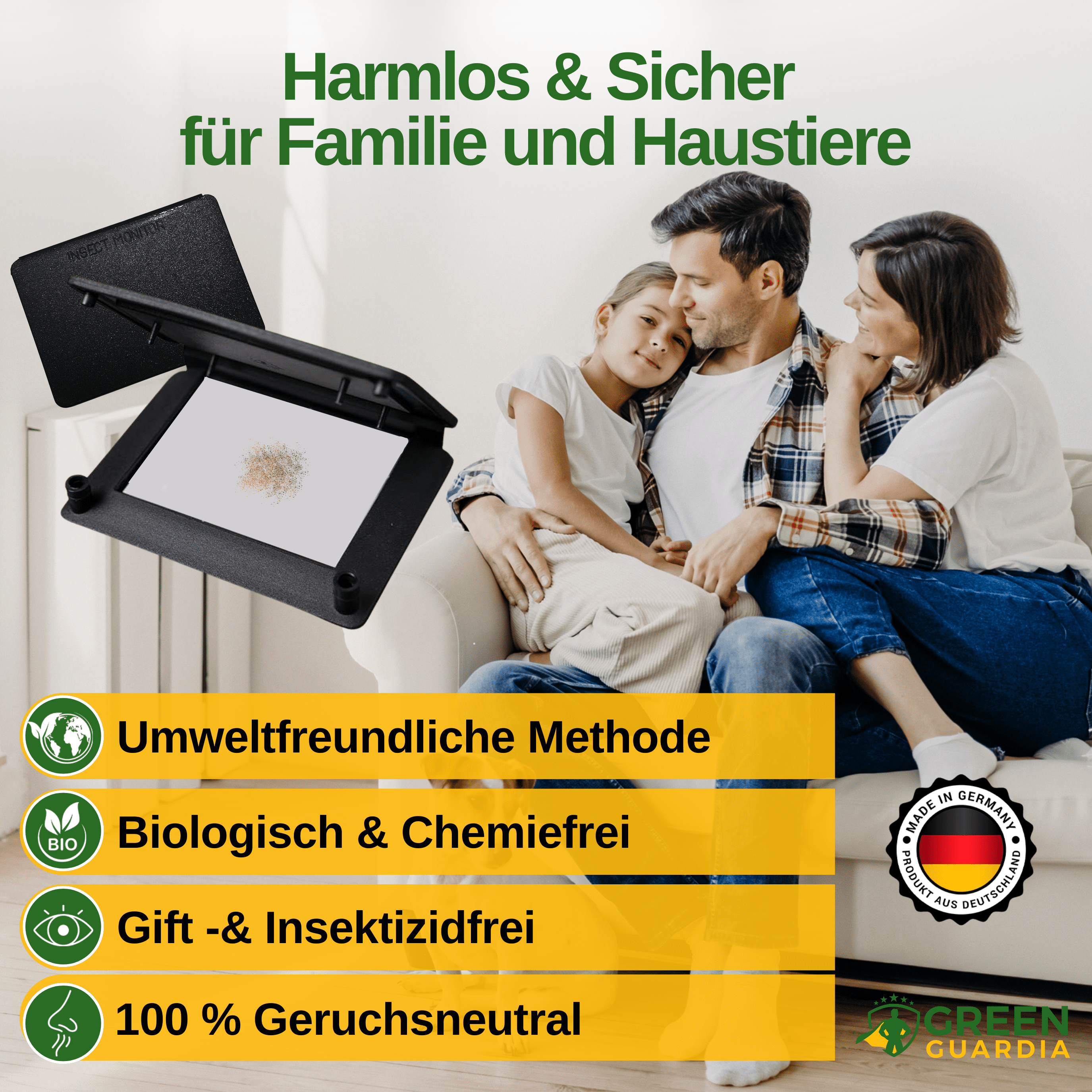 Teppichkäfer Falle mit Pheromon - Lockstoff - Green Guardia - Ihr Experte für Schädlinge und Pflanzen