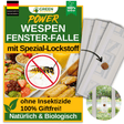 Piège à guêpes pour fenêtre avec attractif spécial 
